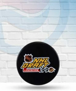 InGlassCo 1990 NHL Draft Unsigned Draft Logo Hockey Puck
