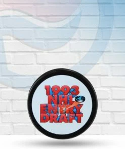 InGlassCo 1993 NHL Draft Unsigned Draft Logo Hockey Puck Clearance