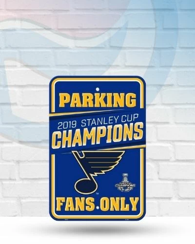 WinCraft 2019 Stanley Cup Champions St Louis Blues 11" X 17" Plastic Reserved Parking Sign 1 WinCraft 2019 Stanley Cup Champions St Louis Blues 11" X 17" Plastic Reserved Parking Sign