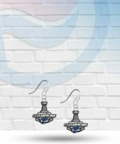 Aminco 2019 Stanley Cup Champions St Louis Blues Dangle Earrings Accessories
