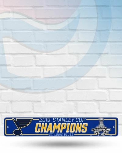 WinCraft 2019 Stanley Cup Champions St Louis Blues Street Zone Plastic Sign 1 WinCraft 2019 Stanley Cup Champions St Louis Blues Street Zone Plastic Sign