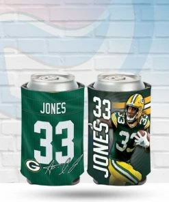 WinCraft Aaron Jones Green Bay Packers Can Koozie