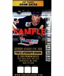 Fan Cave Sports Autographed Memorabilia Adam Oates St Louis Blues Autographed Official Game Puck W/