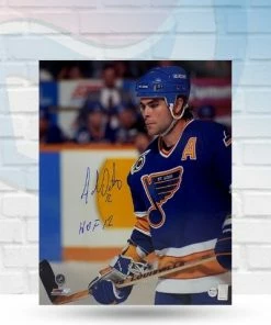 Fan Cave Sports Adam Oates St Louis Blues Autographed Photo W/ "HOF 12" Inscription - COA