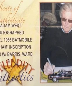 Fan Cave Sports Adam West Burt Ward & George Barris Autographed 1966 Mattel Batmobile #42/100 Autographed Memorabilia 9 Fan Cave Sports Adam West Burt Ward & George Barris Autographed 1966 Mattel Batmobile #42/100 Autographed Memorabilia