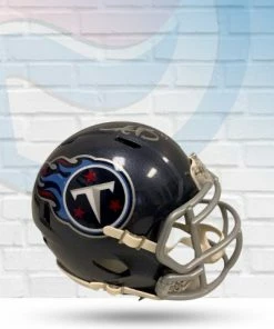 The Jersey Source AJ Brown Tennessee Titans Autographed Mini Speed Helmet - Beckett