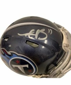 The Jersey Source AJ Brown Tennessee Titans Autographed Mini Speed Helmet - Beckett