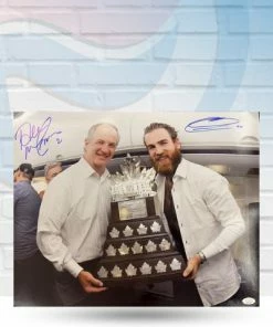 Fan Cave Sports Al MacInnis Ryan O'Reilly St Louis Blues Dual Autographed Conn Smythe 16x20 Photo - JSA Autographed Memorabilia