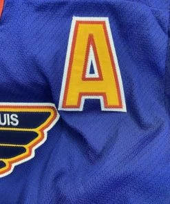 Fan Cave Sports Al MacInnis St Louis Blues Autographed Blue CCM 90's Jersey With Inscription - JSA