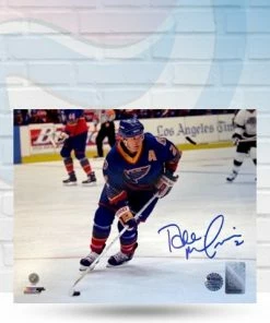 Fan Cave Sports Al MacInnis St Louis Blues Autographed Crossover 8x10 Photo - COA