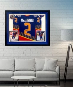 Fan Cave Sports Autographed Memorabilia Al MacInnis St Louis Blues Autographed Framed CCM Retro Jersey W/ "HOF 07" Inscription - JSA