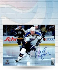 Fan Cave Sports Autographed Memorabilia Al MacInnis St Louis Blues Autographed Skating 11x14 Photo - JSA