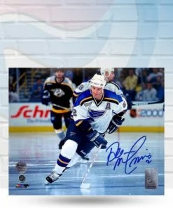 Fan Cave Sports Autographed Memorabilia Al MacInnis St Louis Blues Autographed Skating 8x10 Photo - COA