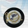 Fan Cave Sports Autographed Memorabilia Al MacInnis St Louis Blues Autographed Souvenir Logo Puck - JSA