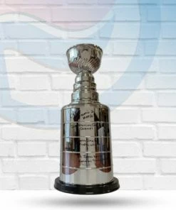UPI Marketing Autographed Memorabilia Al MacInnis St Louis Blues Autographed Stanley Cup Replica Trophy W/ 4 Inscriptions - COA