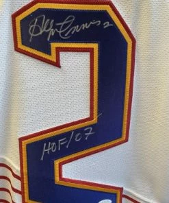 Fan Cave Sports Autographed Memorabilia Al MacInnis St Louis Blues Autographed White CCM 90's Jersey With Inscription - JSA