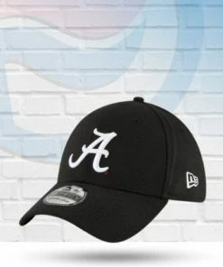 New Era Hats Alabama Crimson Black 39THIRTY Flex Hat