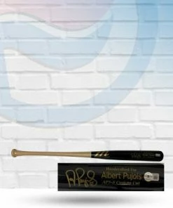 Fan Cave Sports Albert Pujols St Louis Cardinals Autographed Engraved Marucci Black Bat - Beckett