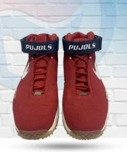 Fan Cave Sports All MLB Albert Pujols St Louis Cardinals Autographed Game Used Nike Turf Cleats - JSA Full Letter COA