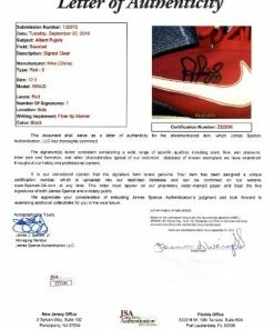 Fan Cave Sports All MLB Albert Pujols St Louis Cardinals Autographed Game Used Nike Turf Cleats - JSA Full Letter COA