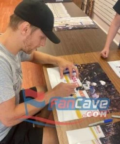 Fan Cave Sports Alex Pietrangelo, Carl Gunnarsson And Ivan Barbashev St Louis Blues Triple Autographed Stanley Cup Final 16x20 Photo - JSA Autographed Memorabilia