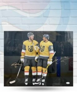 Fan Cave Sports Autographed Memorabilia Alex Pietrangelo Ryan Reaves Vegas Golden Knights Dual Autographed 16x20 Photo Glossy- JSA