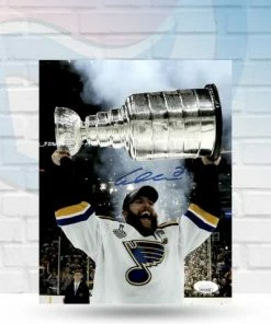 Fan Cave Sports Alex Pietrangelo St Louis Blues Autographed 2019 Stanley Cup Close Up 8x10 Photo - JSA Autographed Memorabilia