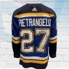 Fan Cave Sports Autographed Memorabilia Alex Pietrangelo St Louis Blues Autographed Adidas Home Jersey With Inscription And Champs Patch - JSA