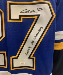 Fan Cave Sports Alex Pietrangelo St Louis Blues Autographed Fanatics Home Jersey With Inscription And Champs Patch - JSA Autographed Memorabilia