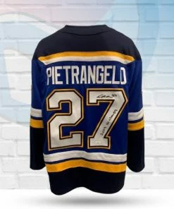 Fan Cave Sports Alex Pietrangelo St Louis Blues Autographed Fanatics Home Jersey With Inscription And Champs Patch - JSA Autographed Memorabilia