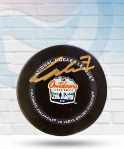 Fan Cave Sports Alex Pietrangelo Vegas Golden Knights Autographed 2021 Outdoors Lake Tahoe Official Game Puck - JSA COA Autographed Memorabilia