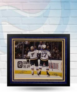 Fan Cave Sports Autographed Memorabilia Alex Pietrango And Ryan O'Reilly St Louis Blues Dual Autographed Framed 16x20 - JSA
