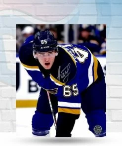 Fan Cave Sports Autographed Memorabilia Alexei Toropchenko St Louis Blues Autographed Close Up Photo 8x10