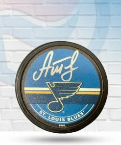 Fan Cave Sports Alexei Toropchenko St Louis Blues Autographed Fan Cave Exclusive Signature Puck