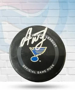 Fan Cave Sports Alexei Toropchenko St Louis Blues Autographed Official Game Puck