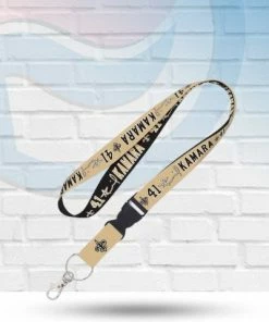WinCraft Lanyards Alvin Kamara New Orleans Saints Lanyard With Detachable Buckle