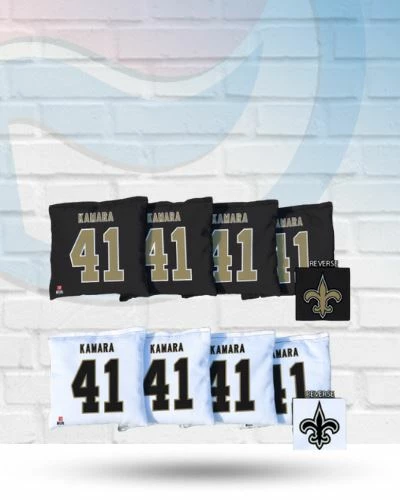 Victory Tailgate Games Alvin Kamara New Orleans Saints Regulation Cornhole Bag Set 1 Victory Tailgate Games Alvin Kamara New Orleans Saints Regulation Cornhole Bag Set