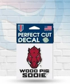 WinCraft Arkansas Razorbacks Slogan Perfect Cut Decal 4" X 4"