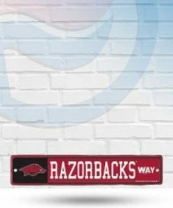 WinCraft Arkansas Razorbacks Street Zone Plastic Way Sign