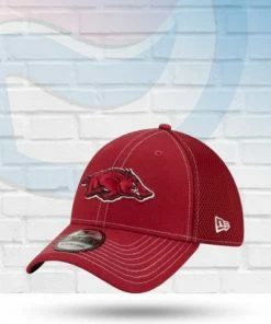 New Era Hats Arkansas Razorbacks Team Color 39THIRTY Flex Hat