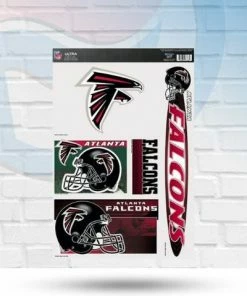 Michigan Atlanta Falcons Multi Use Decal Sheet 11"x17" Clearance