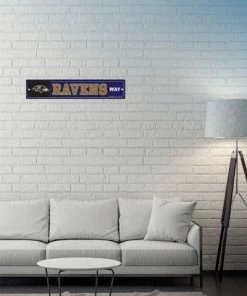 WinCraft Wall Signs Baltimore Ravens Street Zone Plastic Way Sign