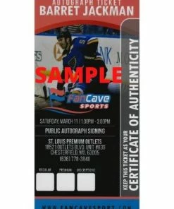 Fan Cave Sports Autographed Memorabilia Barret Jackman St Louis Blues Autographed Framed 8x10 - COA 7 Fan Cave Sports Autographed Memorabilia Barret Jackman St Louis Blues Autographed Framed 8x10 - COA