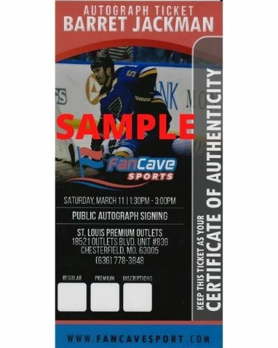 Fan Cave Sports Autographed Memorabilia Barret Jackman St Louis Blues Autographed Framed 8x10 - COA 4 Fan Cave Sports Autographed Memorabilia Barret Jackman St Louis Blues Autographed Framed 8x10 - COA