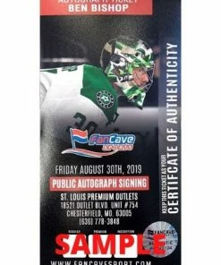 Fan Cave Sports Ben Bishop Dallas Stars Autographed 2016 All Star Official Game Puck W/ "1st All Star Game" Inscription - COA