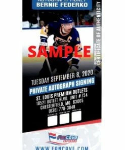 Fan Cave Sports Autographed Memorabilia Bernie Federko St Louis Blues Autographed Framed 8x10 - COA