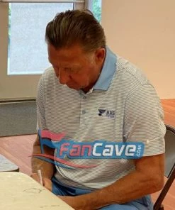Fan Cave Sports Bernie Federko St Louis Blues Autographed Logo Puck With HOF Inscription- COA Autographed Memorabilia