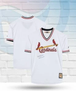 Fan Cave Sports Bob Gibson St Louis Cardinals Autographed Cooperstown Collection Jersey W/ "WS MVP" Inscription - COA Autographed Memorabilia