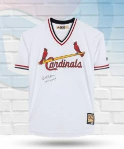 Fan Cave Sports Bob Gibson St Louis Cardinals Autographed Cooperstown Collection Jersey W/ "WS MVP" Inscription - COA Autographed Memorabilia