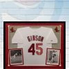 Fan Cave Sports Bob Gibson St Louis Cardinals Autographed Framed Majestic Jersey - JSA Autographed Memorabilia